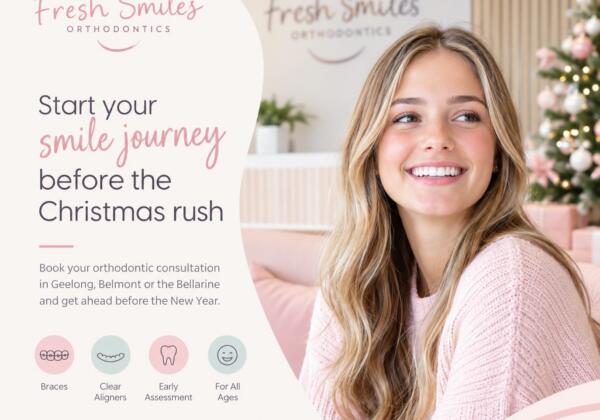 Festive Fresh Smiles Orthodontics Banner